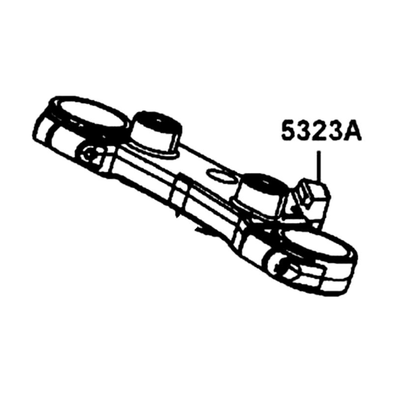 5323A-LGC6-E00 BRIDGE ASSY FR FORK — diagram cutout