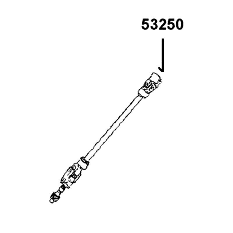 53250-AAJ6-E00 STEERING SHAFT ASSY — diagram cutout
