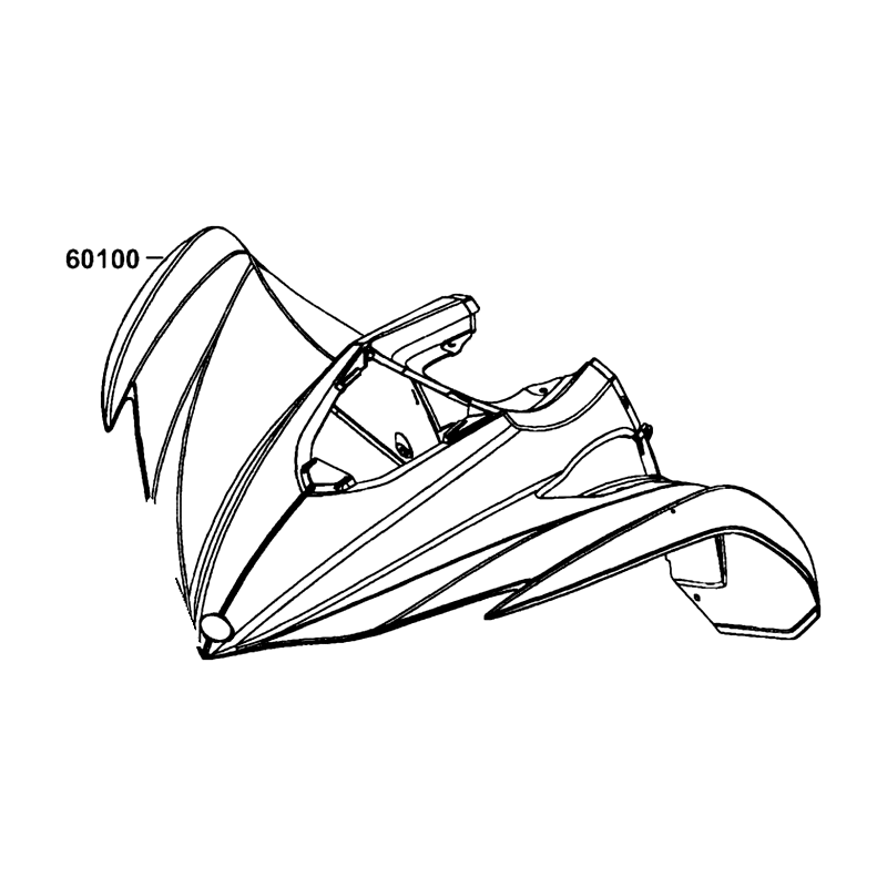 60100-LGN5-600-X2P FENDER FRONT — diagram cutout