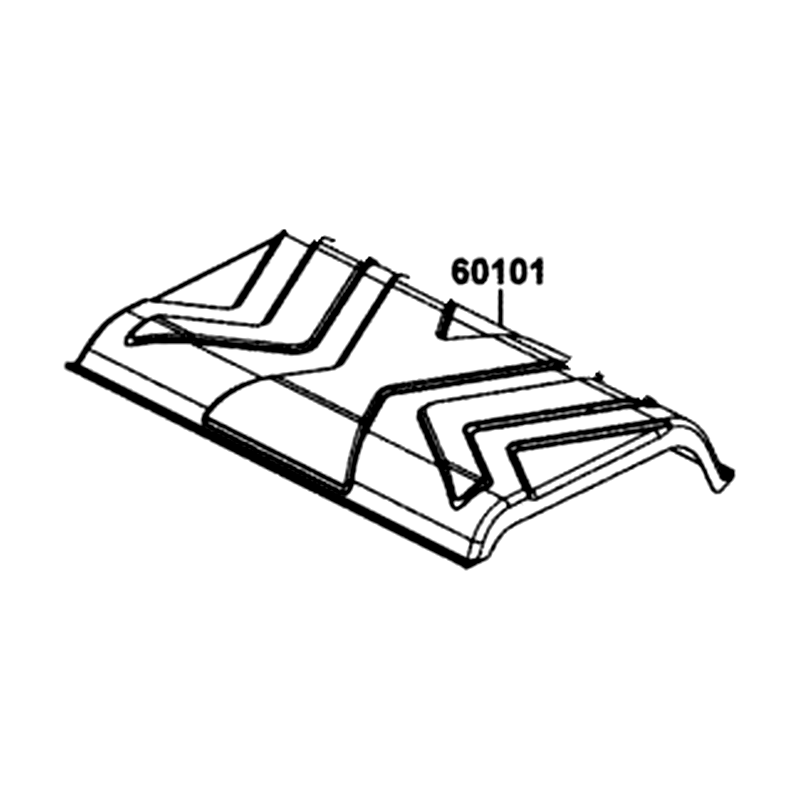 60101-AGA5-M00-N1R SUNTOP ROOF (Black) — diagram cutout