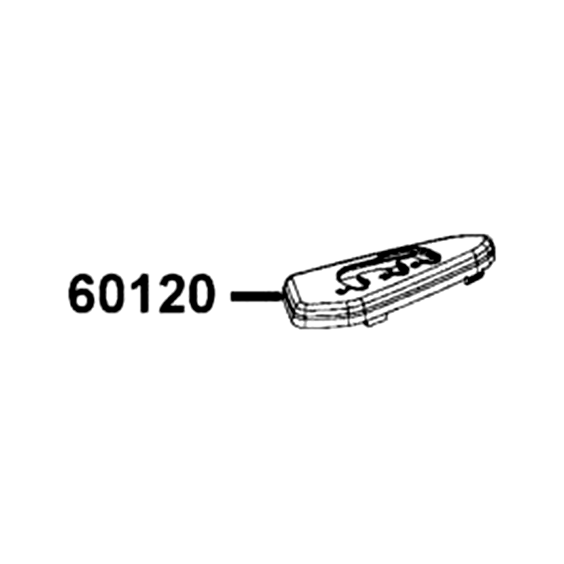 60120-LCD9-E00-N1R GUIDE COVER CHANGE HANDLE (Black) — diagram cutout