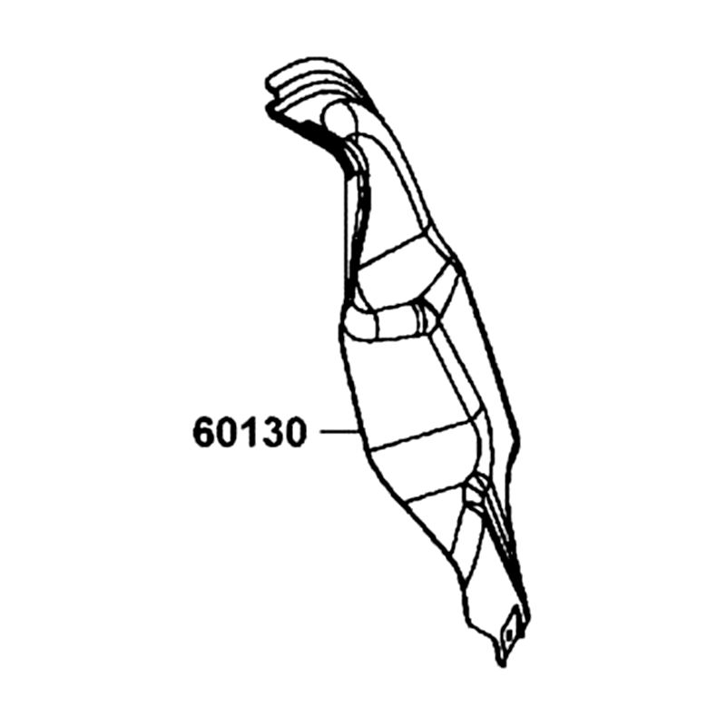 60130-LFE9-E01-N1R PROTECTOR R (Black) — diagram cutout