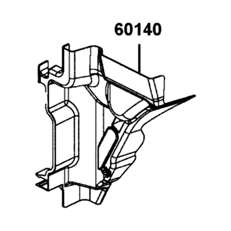 60140-ALE8-E00-N1R PANEL SPLSH (Black) — diagram cutout
