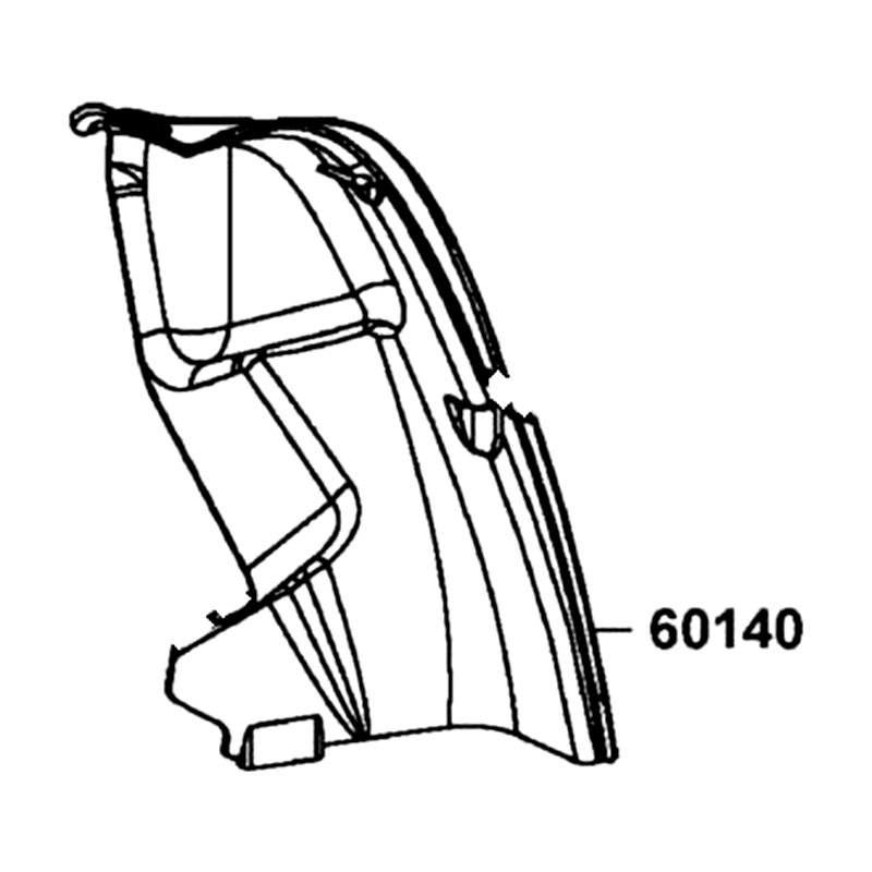 60140-LFE9-E01-N1R PROTECTOR L (Black) — diagram cutout