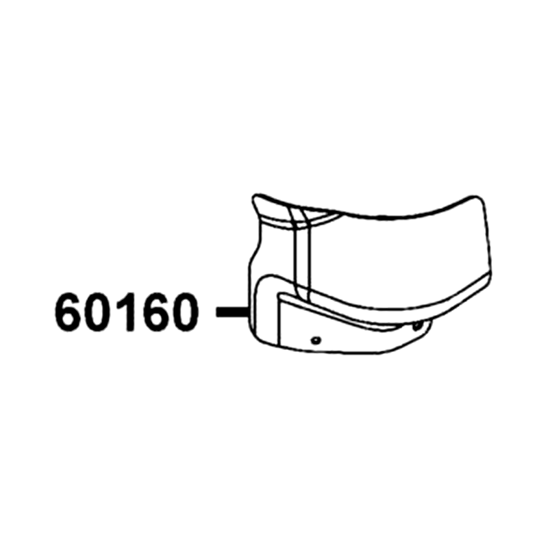 60160-LGC7-E01-N1R PROTECTOR HOSE (Black) — diagram cutout