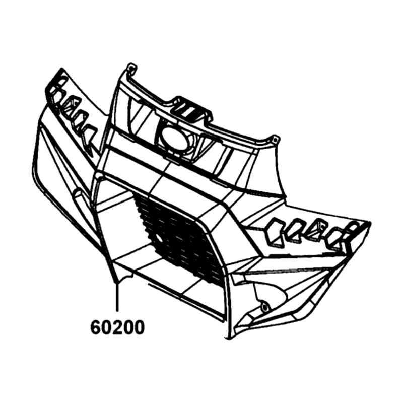60200-AEE9-E00-N1R MUDGUARD FRONT (Black) — diagram cutout