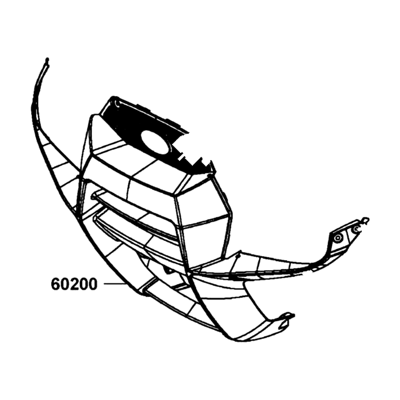 60200-ALC1-E00-N1R MUDGUARD FRONT (Black) — diagram cutout
