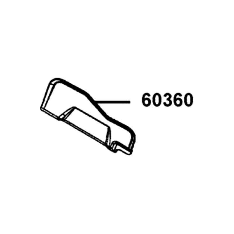 60360-LEE8-E01-N1R GUARD L BOOT (Black) — diagram cutout