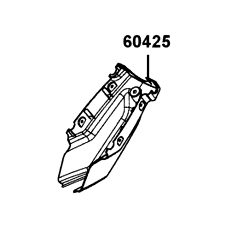 60425-ALE8-E00-N1R COVER, RR. STEERING (Black) — diagram cutout