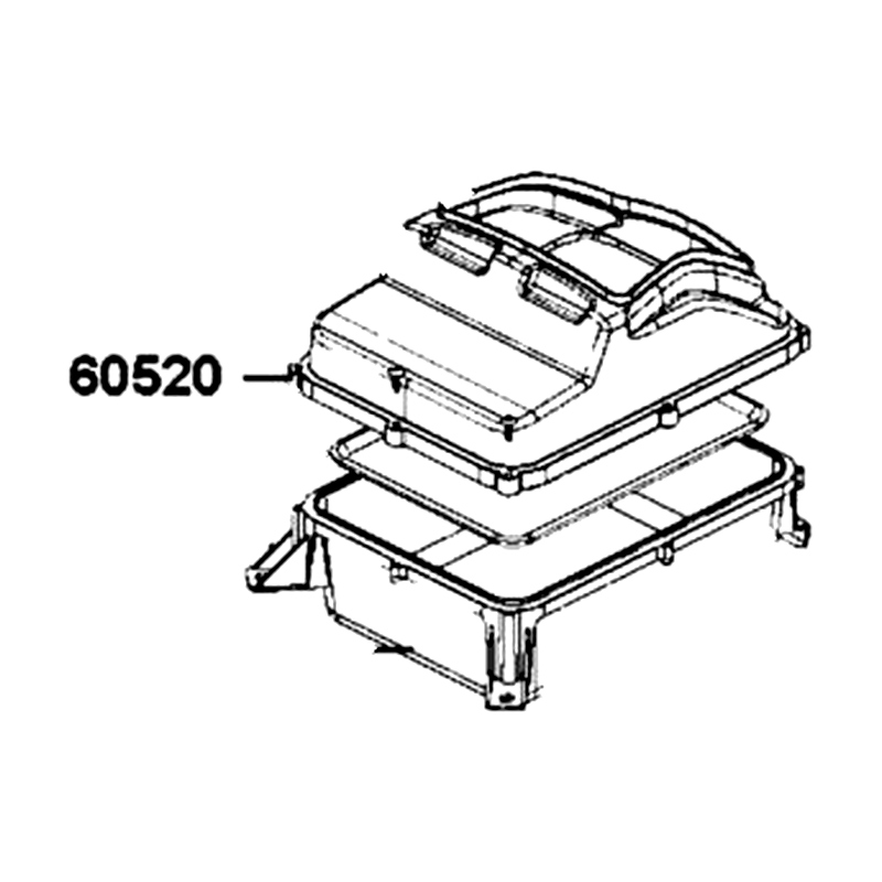60520-AGA8-E00-N1R TOP COVER.STORAGE BOX (Black) — diagram cutout