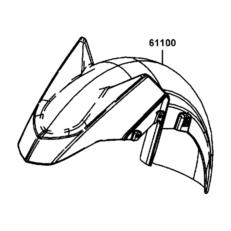 61100-LGC6-E00-D3S FENDER A FRONT — diagram cutout