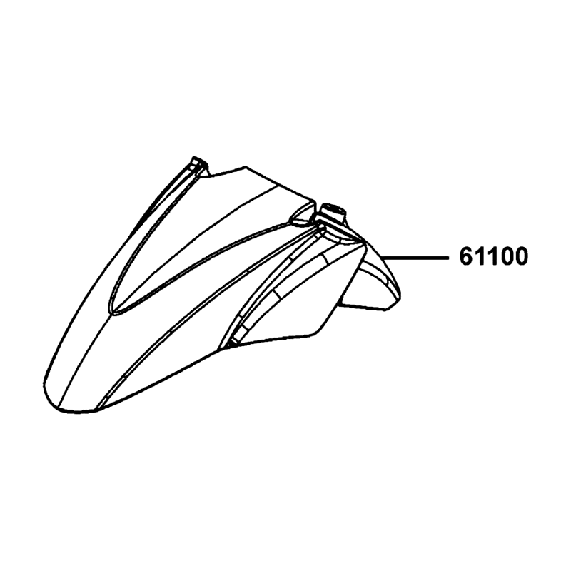 61100-LGE5-M30-D39 FENDER FR — diagram cutout