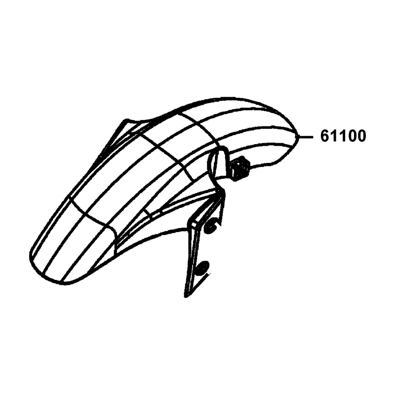 61100-LKL5-E90-NEP FENDER FR. — diagram cutout
