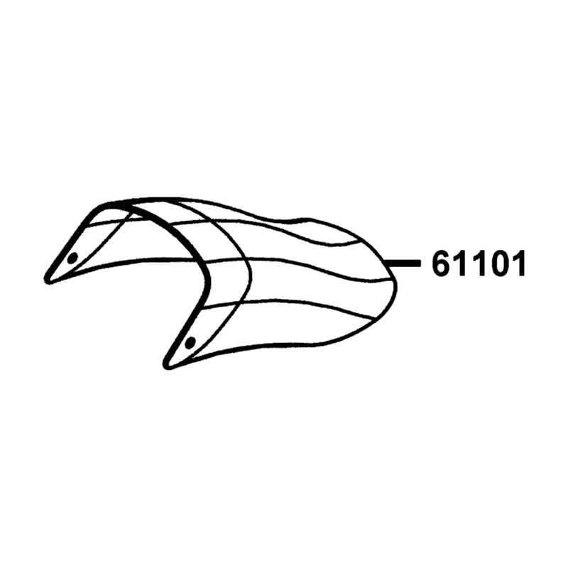 61101-LKL5-E90-N1R FENDER B FR. — diagram cutout