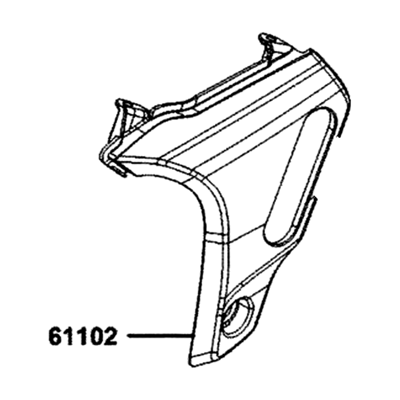 61102-BAA7-E00-NEP FENDER COVER L SIDE — diagram cutout