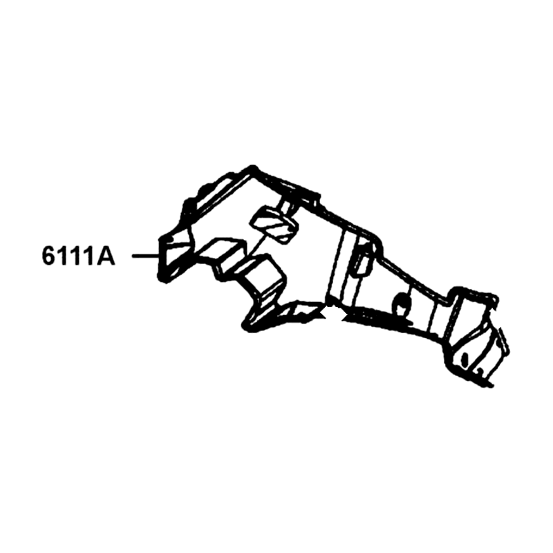 6111A-LGC6-E00-N1R FENDER ASSY FRONT INNER (Black) — diagram cutout