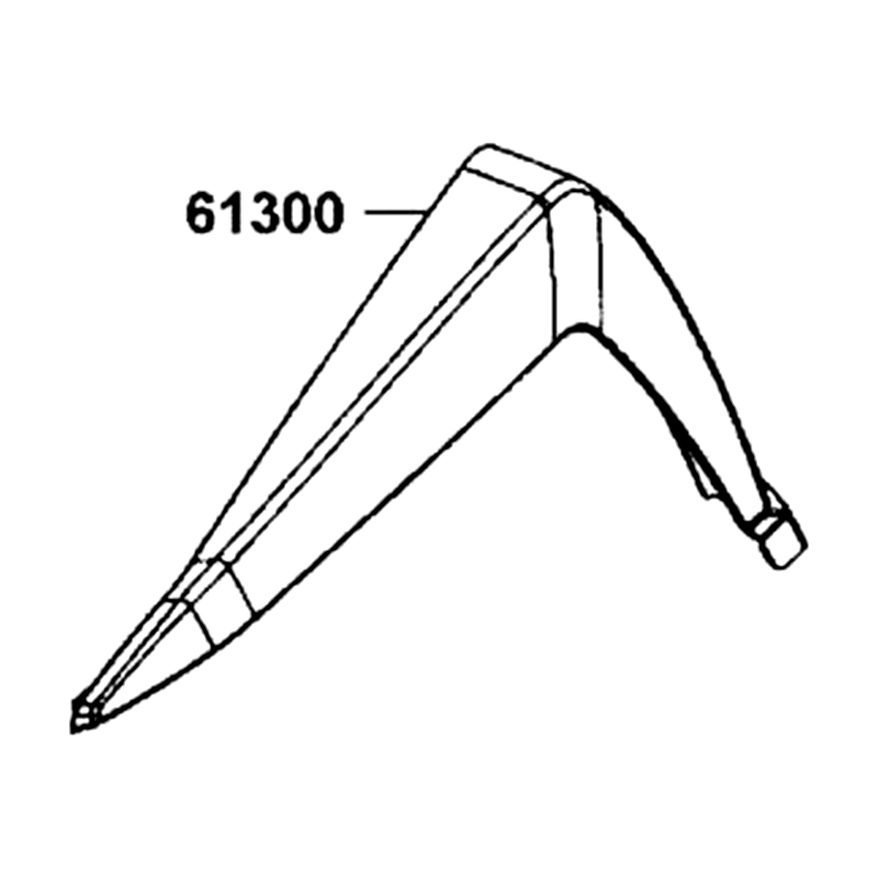 61300-AGA8-E00-N1R FRONT MUDGUARD.LH SIDE (Black) — diagram cutout