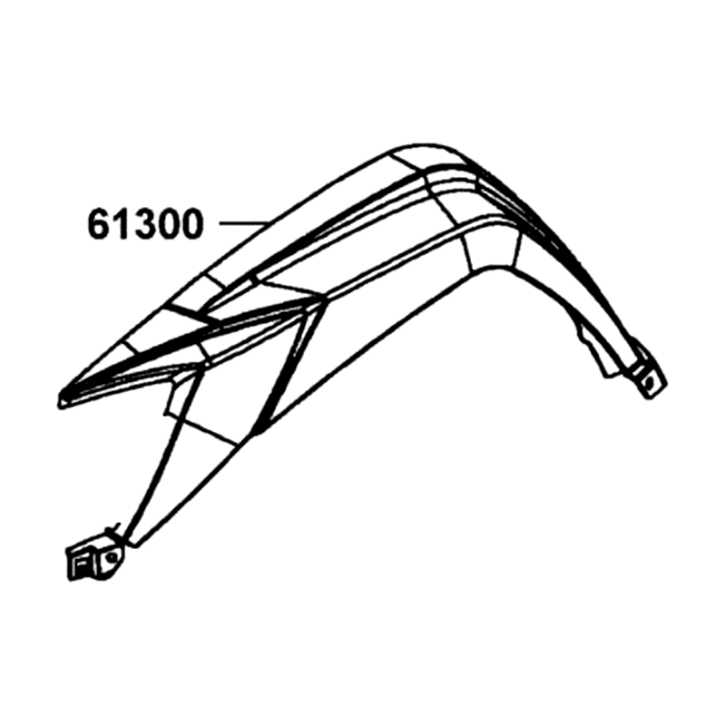 61300-ALC1-E00-N1R MUDGUARD L FR SIDE (Black) — diagram cutout