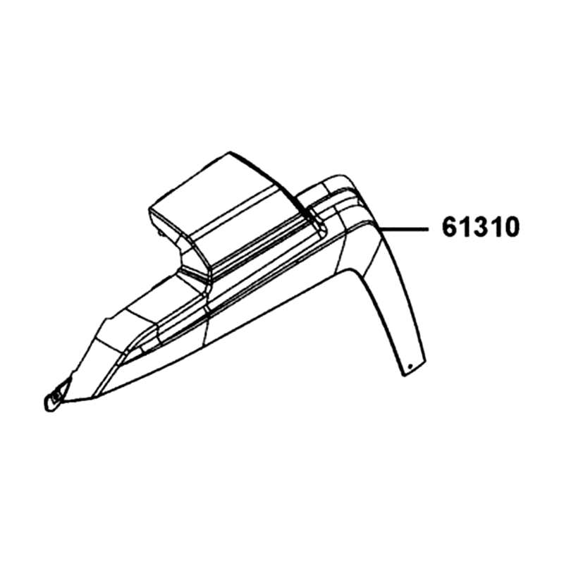 61310-ALE8-E00-N1R MUDGUARD LH FRONT (Black) — diagram cutout