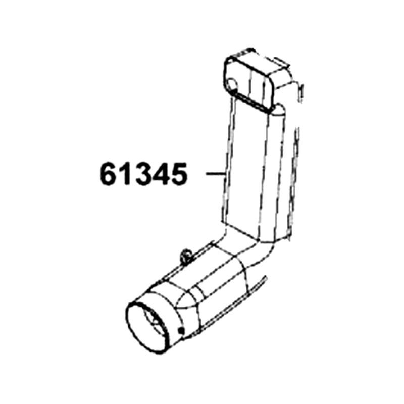 61345-AGA8-E00-N1R CHAMBER L COVER DUCT B (Black) — diagram cutout