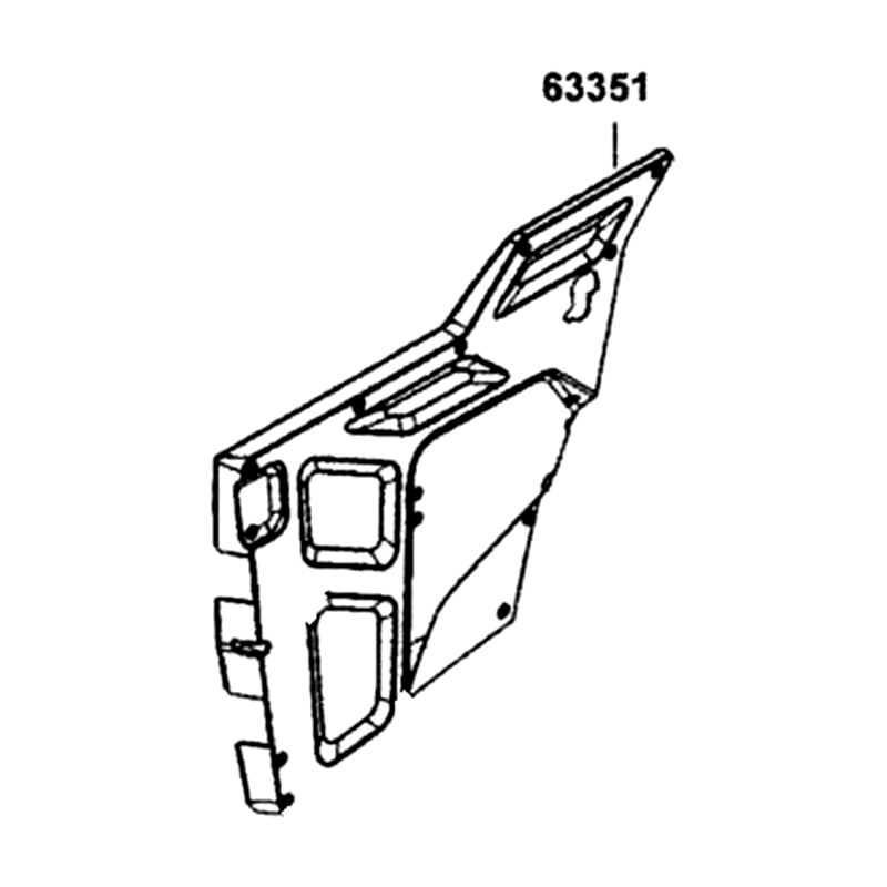 63351-AFB9-M00-N1R PANEL R INNER DOOR (Black) — diagram cutout