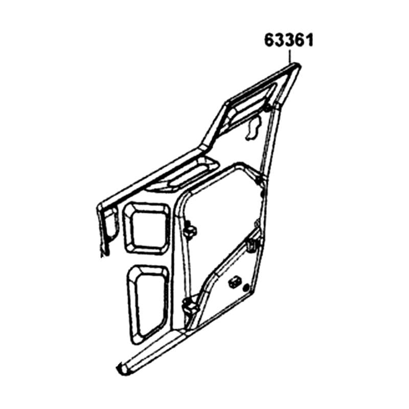 63361-AFB9-M00-N1R PANEL L INNER DOOR (Black) — diagram cutout