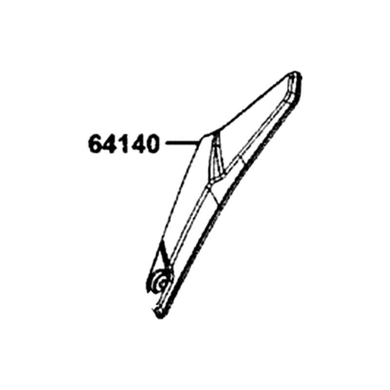 64140-AKB8-E00-N1R COVER A, R WIND SCREEN (Black) — diagram cutout
