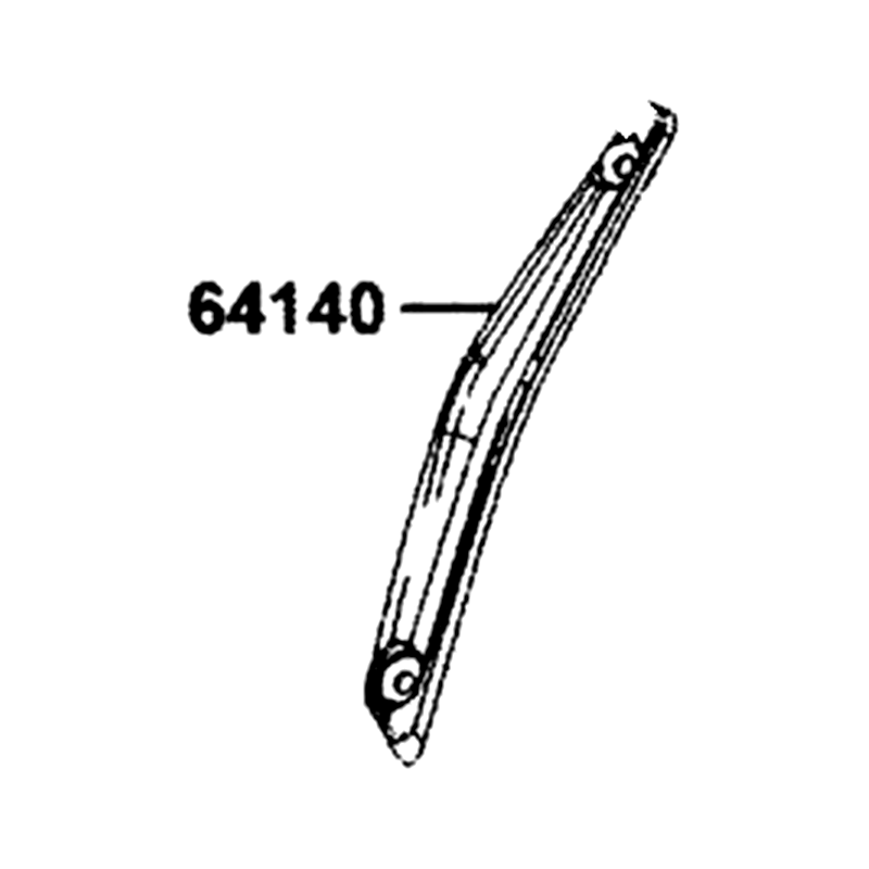 64140-LGC6-E00-N1R COVER, R WIND SCREEN (Black) — diagram cutout