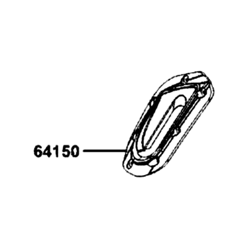 64150-AKB8-E00-N1R RUBBER R WIND SCREEN (Black) — diagram cutout