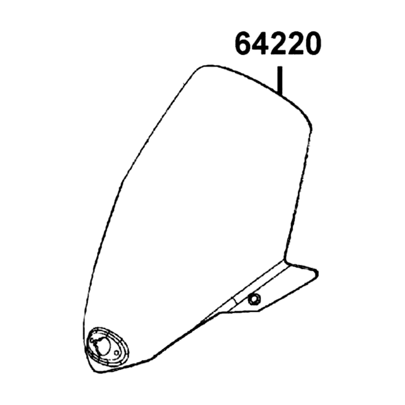 64220-ABD2-C00 WIND SCREEN — diagram cutout