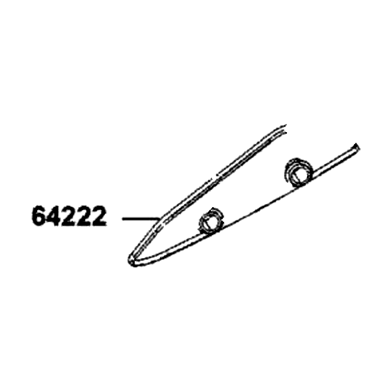 64222-BAA7-E00 RUBBER L WIND SCREEN — diagram cutout