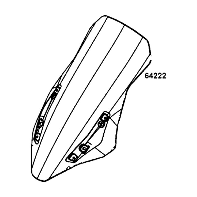 64222-KKC4-900 RUBBER WIND SCREEN — diagram cutout