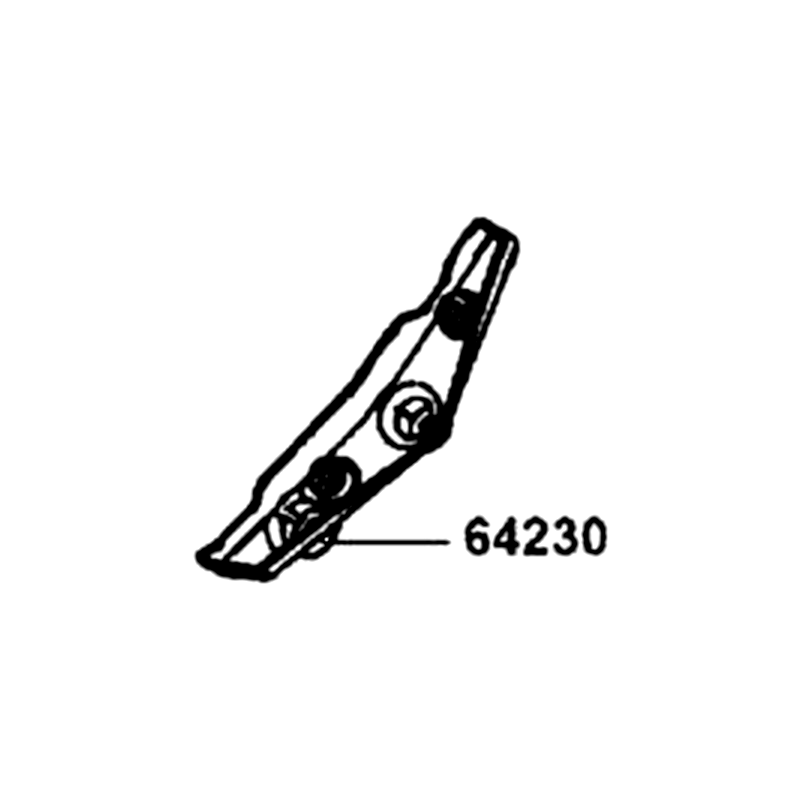 64230-LGC6-E00-N1R HOLDER ASSY L WIND SCREEN (Black) — diagram cutout