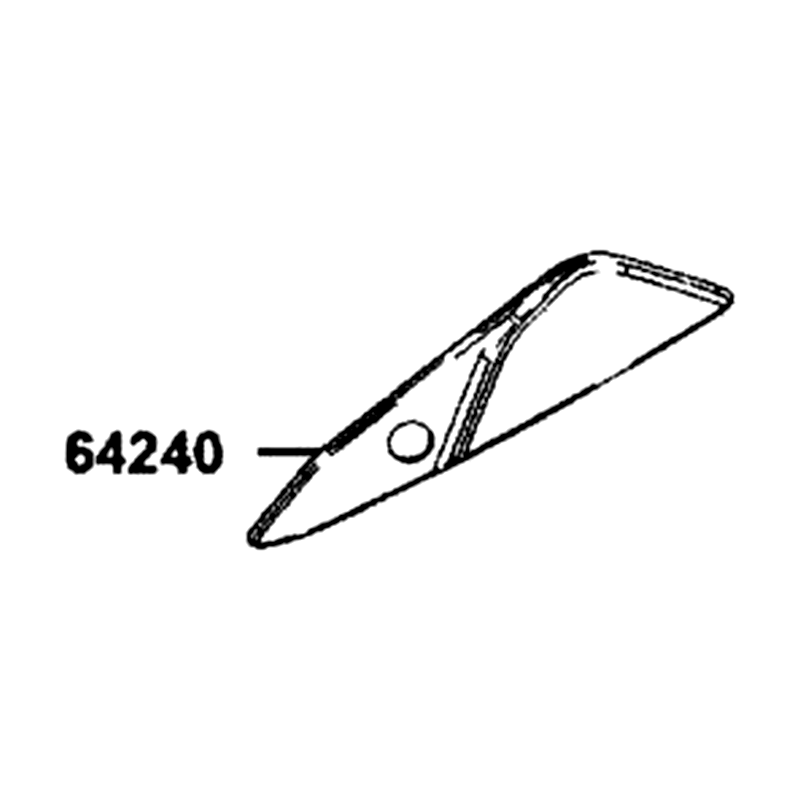64240-BAA7-E00 COVER L WIND SCREEN — diagram cutout