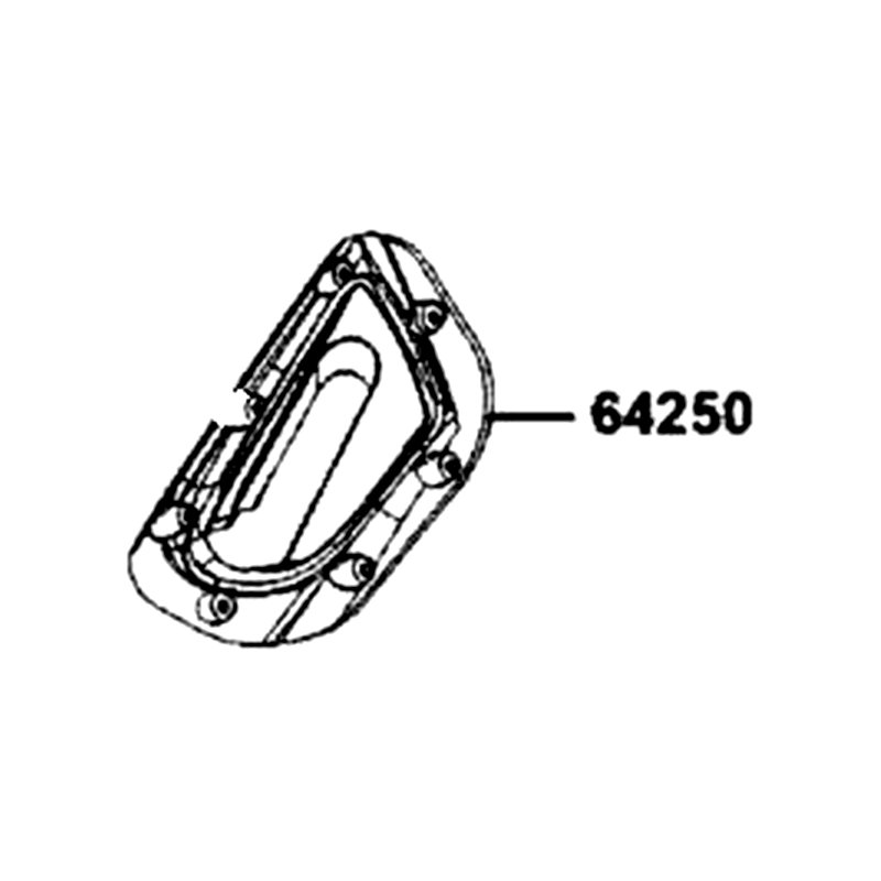 64250-AKB8-E00-N1R RUBBER L WIND SCREEN (Black) — diagram cutout