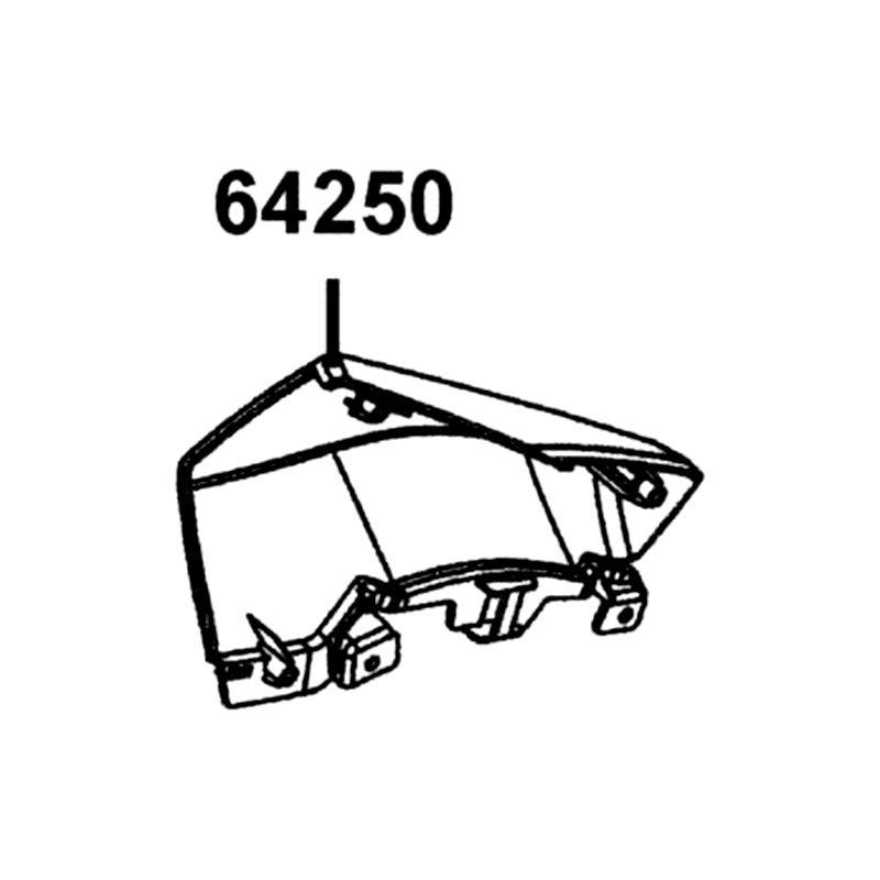 64250-LKL5-E30-HKP COVER R HORN — diagram cutout