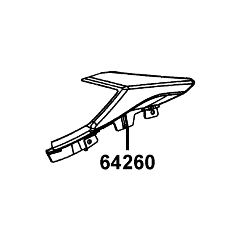 64260-LKL5-E30-N8P COVER L HORN — diagram cutout