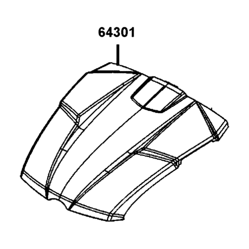 64301-AEE9-600-JJP HOOD FRONT — diagram cutout