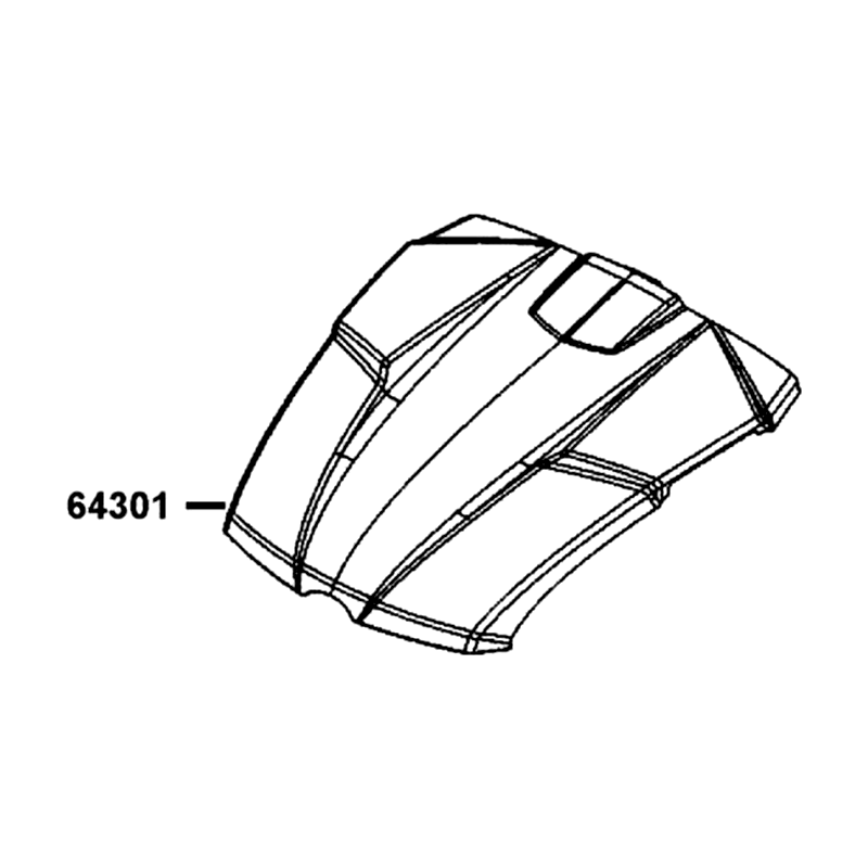 64301-AEE9-M00-GWR HOOD FRONT — diagram cutout