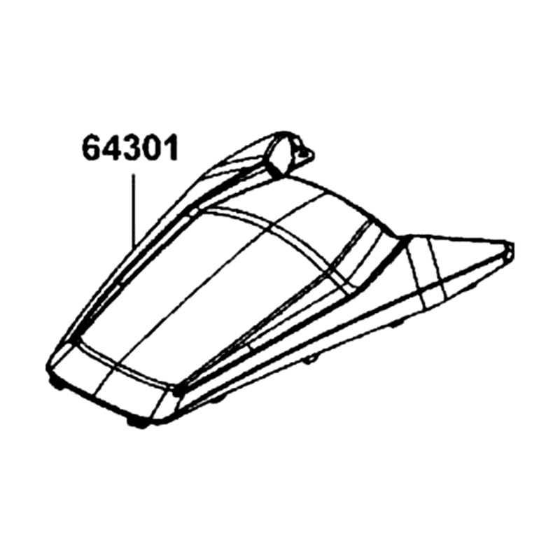 64301-AGA8-600-X6P PANEL FRONT — diagram cutout