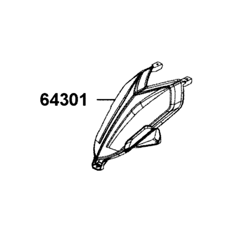 64301-AHA9-E00-KDR COVER FRONT — diagram cutout