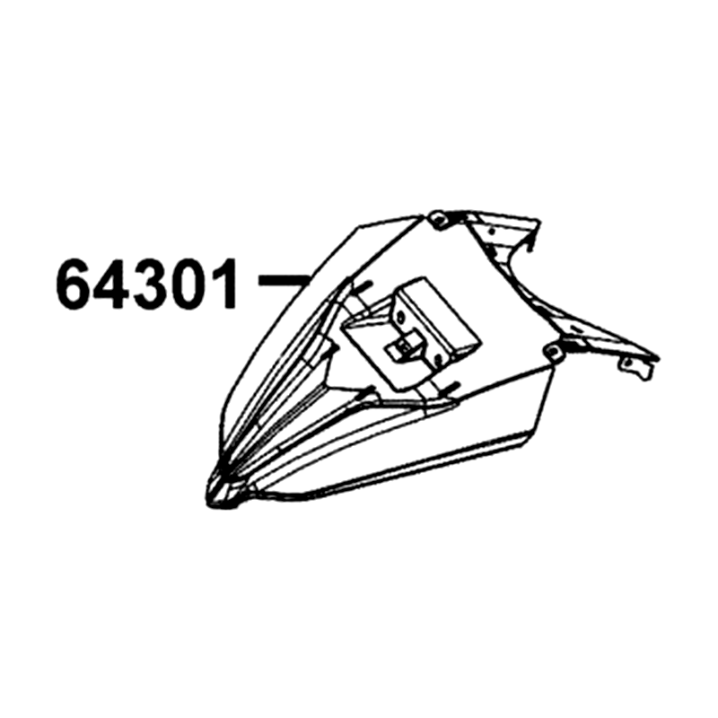 64301-AHF8-M40-66P COVER FR — diagram cutout