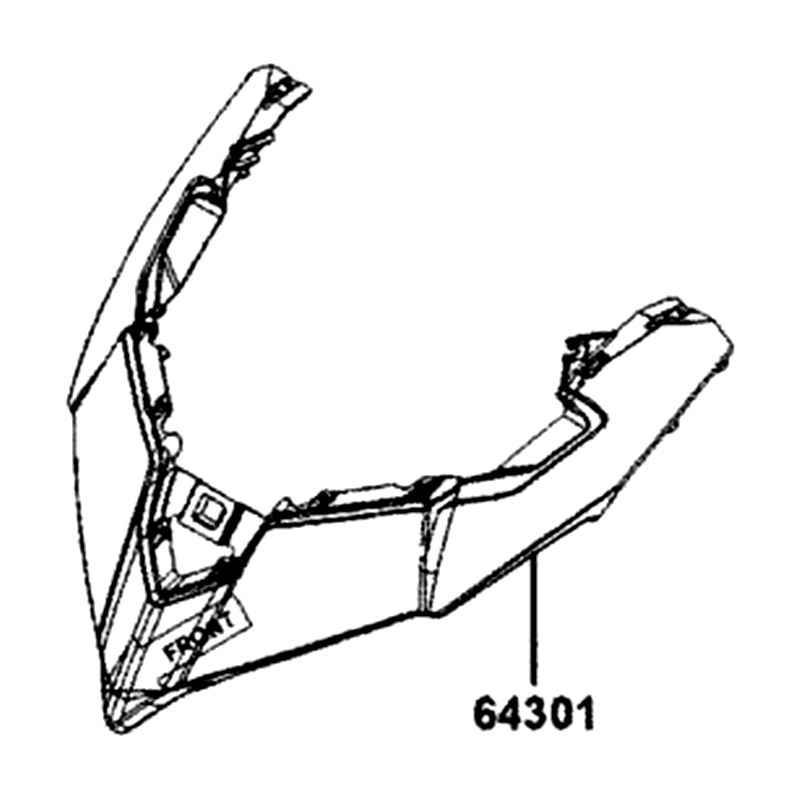 64301-AKB8-E00-N1P COVER A FRONT — diagram cutout