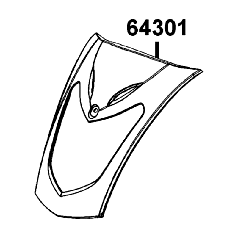 64301-LCB9-C10-21P FR COVER SILVER CRISTAL — diagram cutout