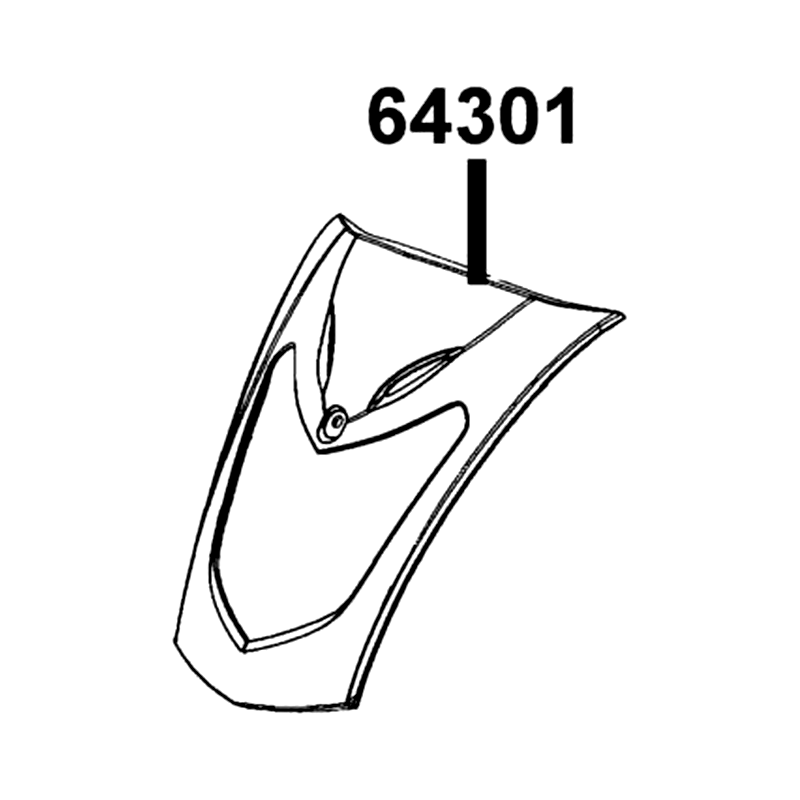 64301-LCB9-C10-NEP COVER FR (Mat Black Metallic-Mat Black) — diagram cutout