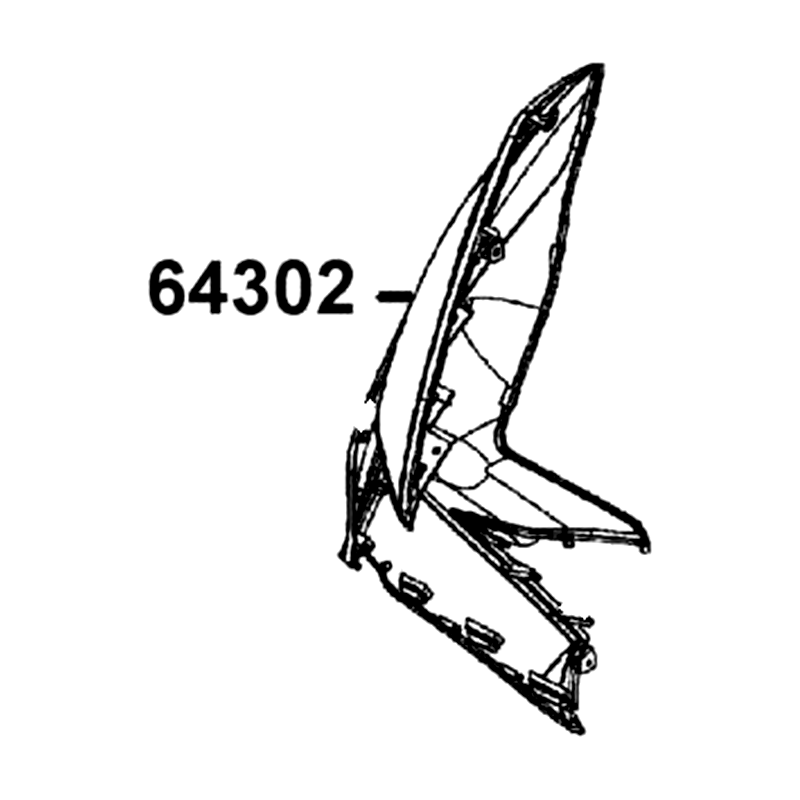 64302-ABD2-C00-J2P MOLDING. R SIDE — diagram cutout