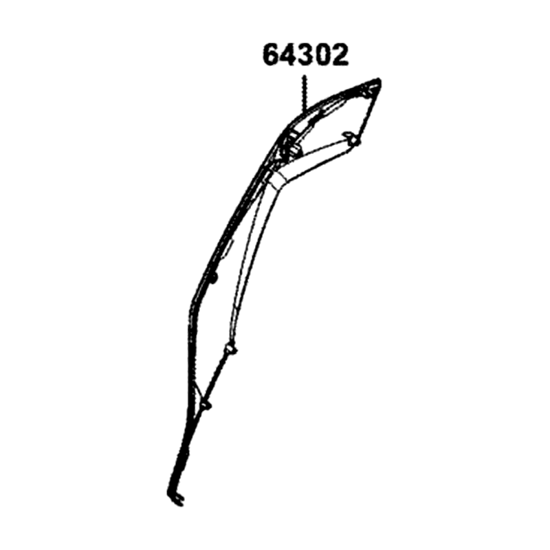 64302-BAA7-E00-ZBP MOLDING A R SIDE — diagram cutout