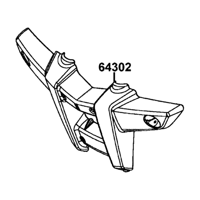 64302-LCA5-E01-N1R BUMPER FRONT (Black) — diagram cutout