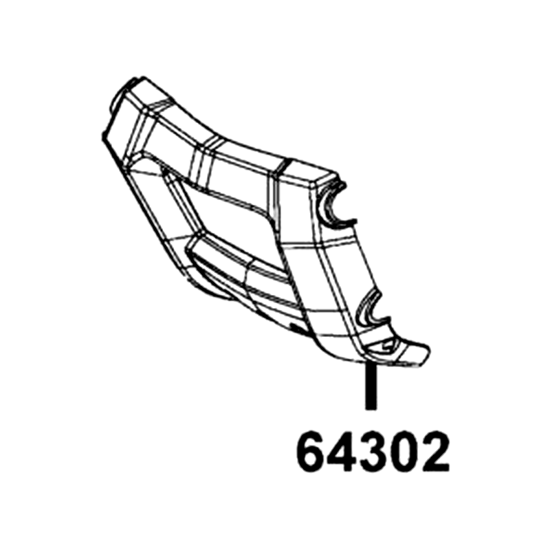 64302-LFA5-E01-N1R BUMPER FRONT (Black) — diagram cutout