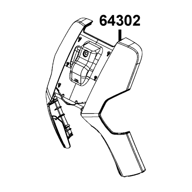 64302-LGR5-E10-BJP MOLD FRONT — diagram cutout